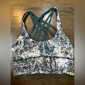 Lululemon multi-color strappy sports bra (SZ 4)